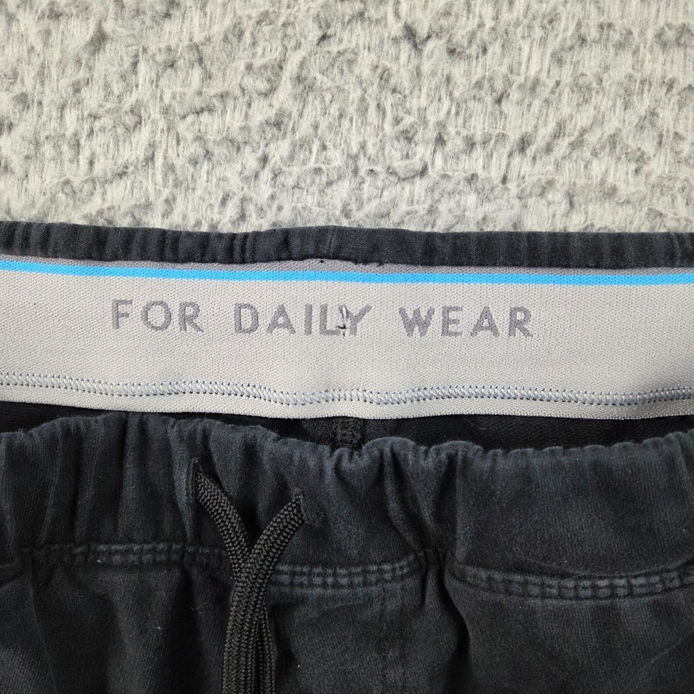 Mack Weldon Ace Sweatpant Men M Black Tapered Stretch Jogger Gym Lounge - Picture 8 of 11